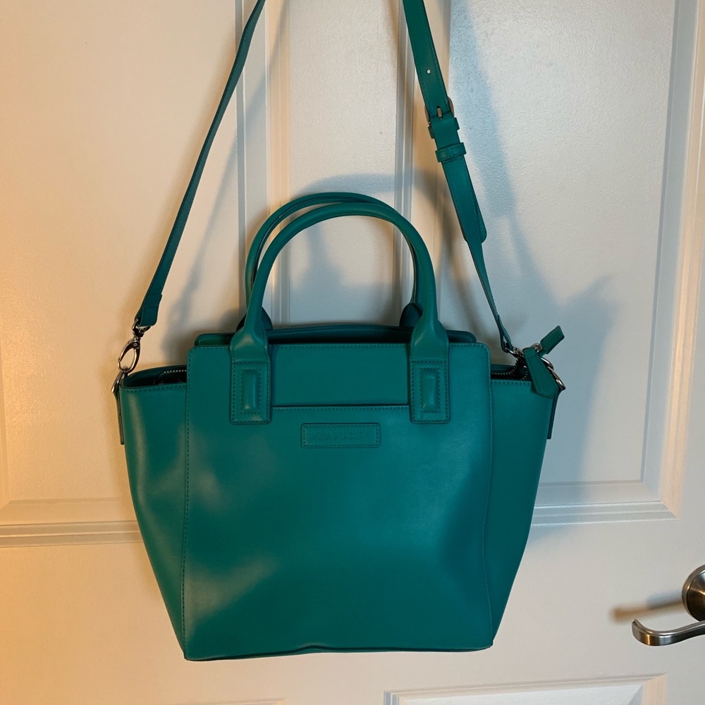 Vera Bradley teal tote hand bag cross body